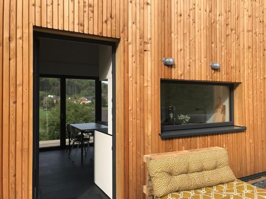 Eifelhausaufzeit-Vulkaneifel-Architekten-Chalet Mit Sauna Im Vulkankrater Immerath Εξωτερικό φωτογραφία